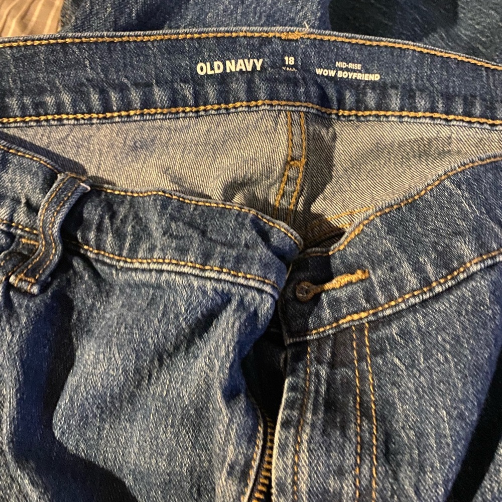 Old Navy women’s  Relaxed Fit Jeans in Dark Blue